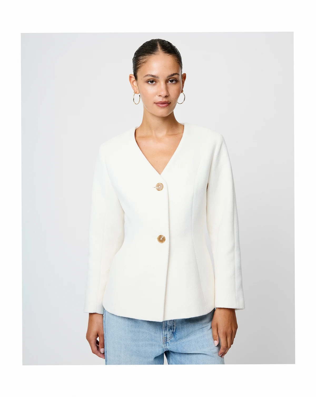 Women's Textured Long Sleeve Jacket