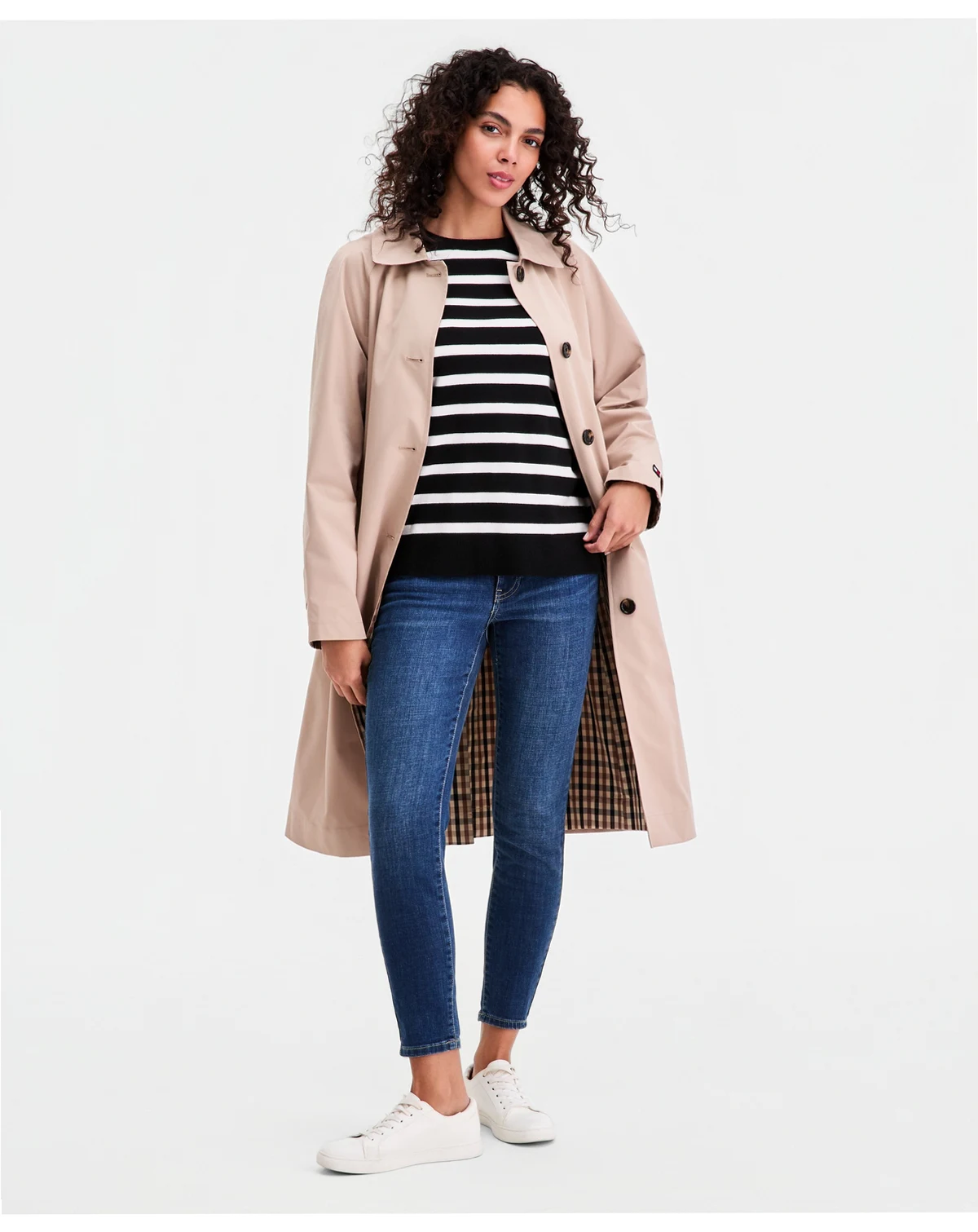 Women's Single-Breasted Raincoat