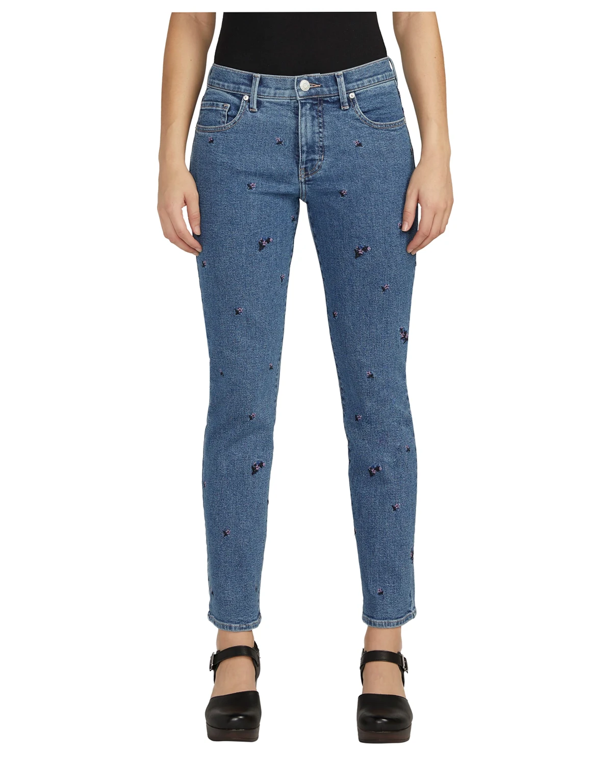 Women's Cassie Mid Rise Slim Straight Leg Jeans