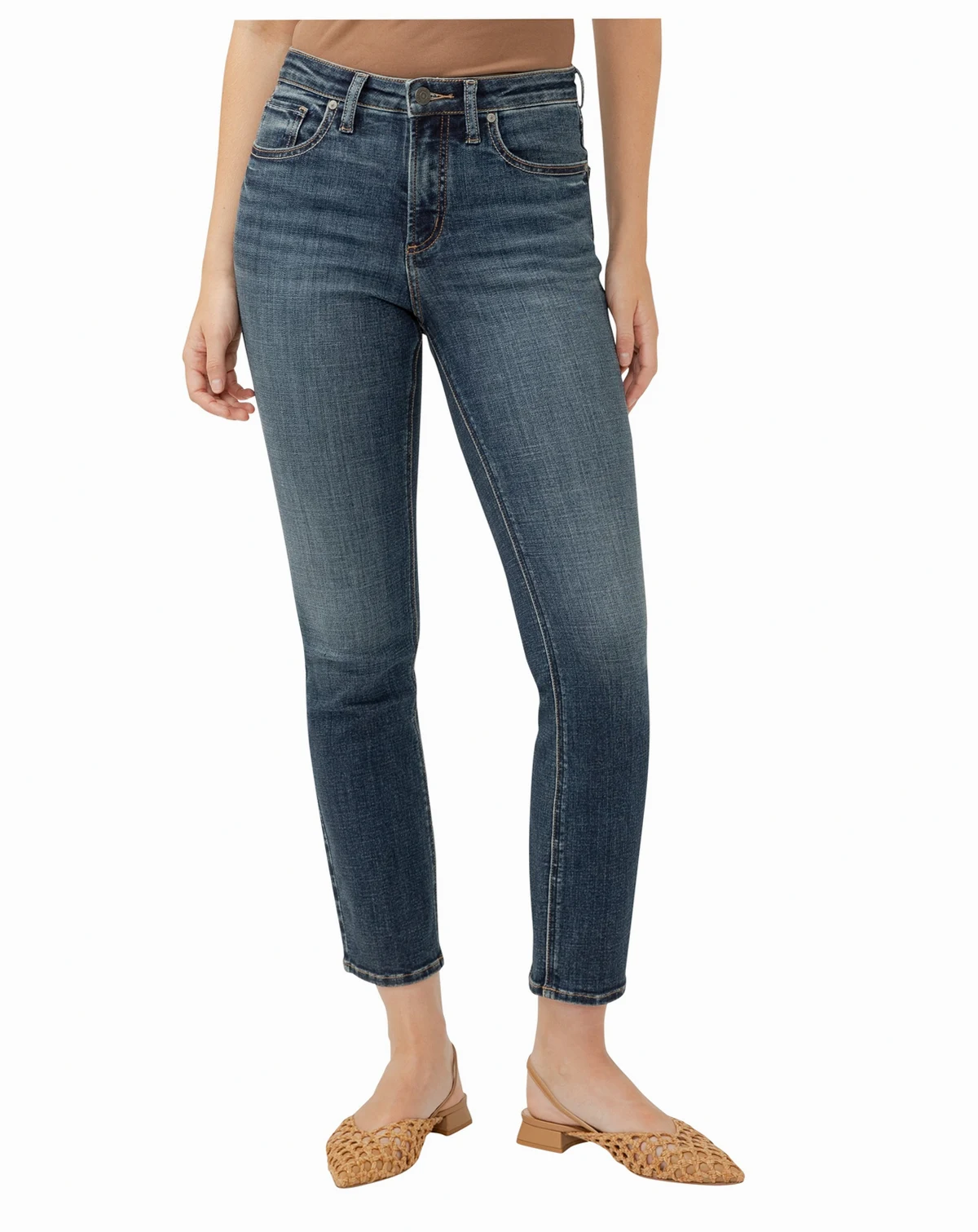 Women's Most Wanted Mid Rise Ankle Straight Jeans