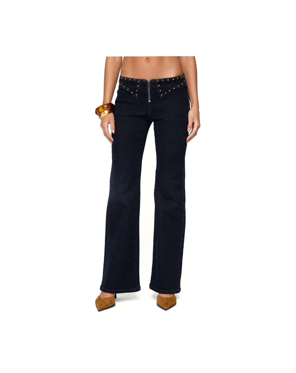Women's Carys Studded Low Rise Flared Jeans
