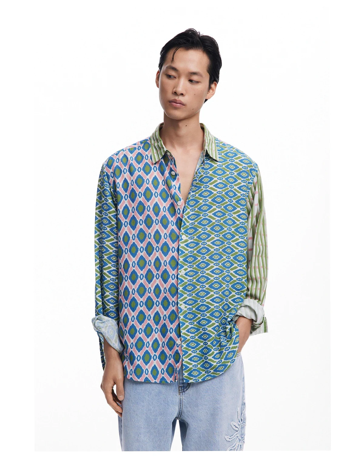 Men's Long-sleeve Jacquard shirt