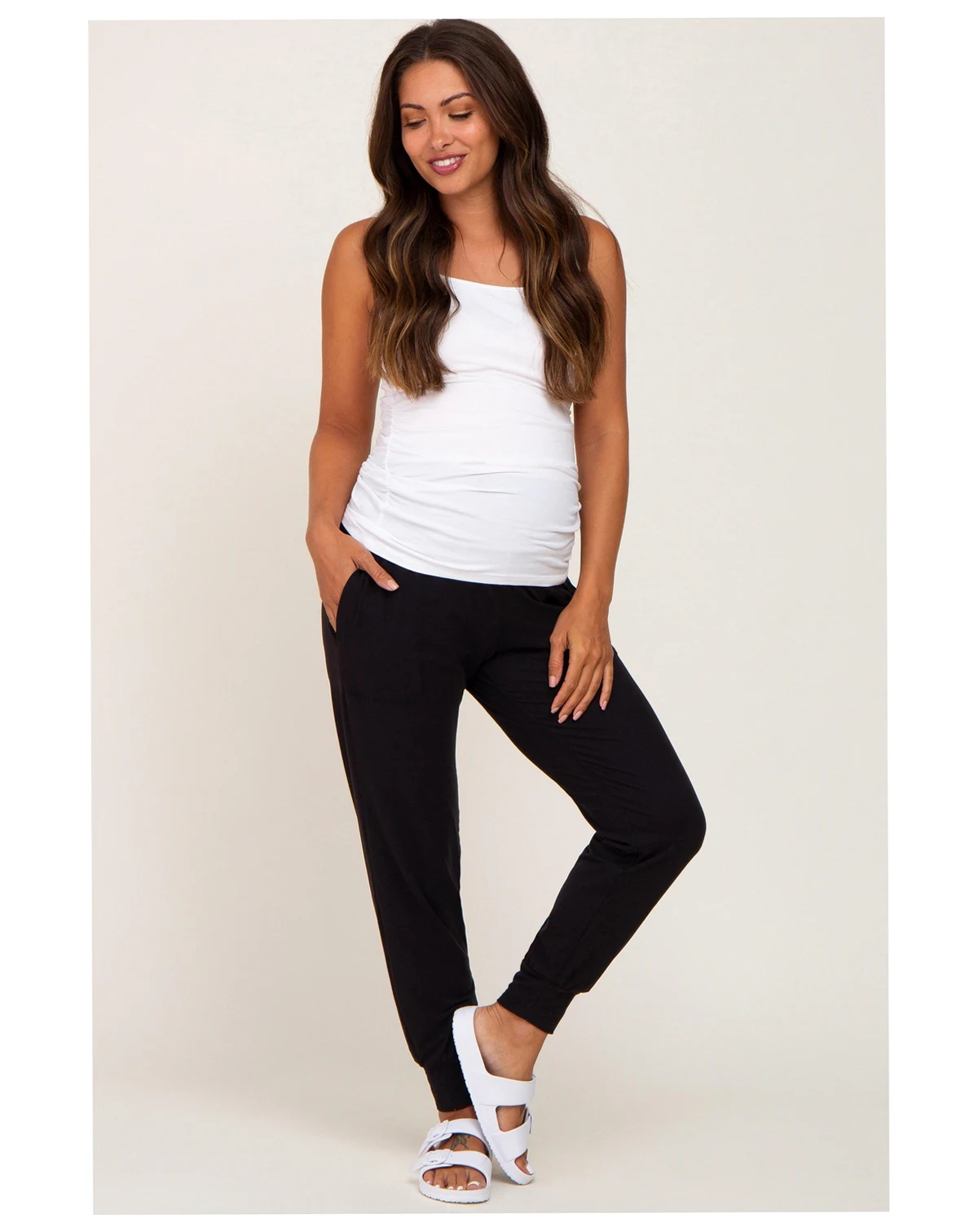 Maternity Black Soft Joggers
