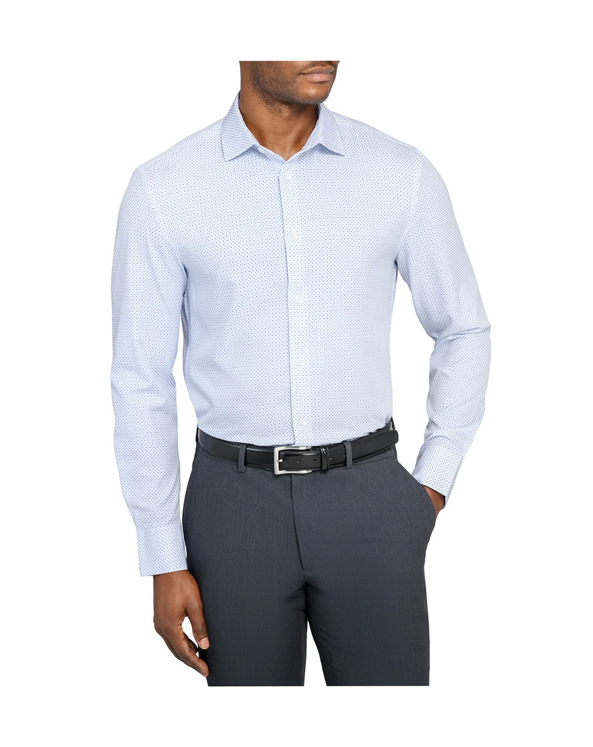 Men's Geometric-Print Dress Shirt