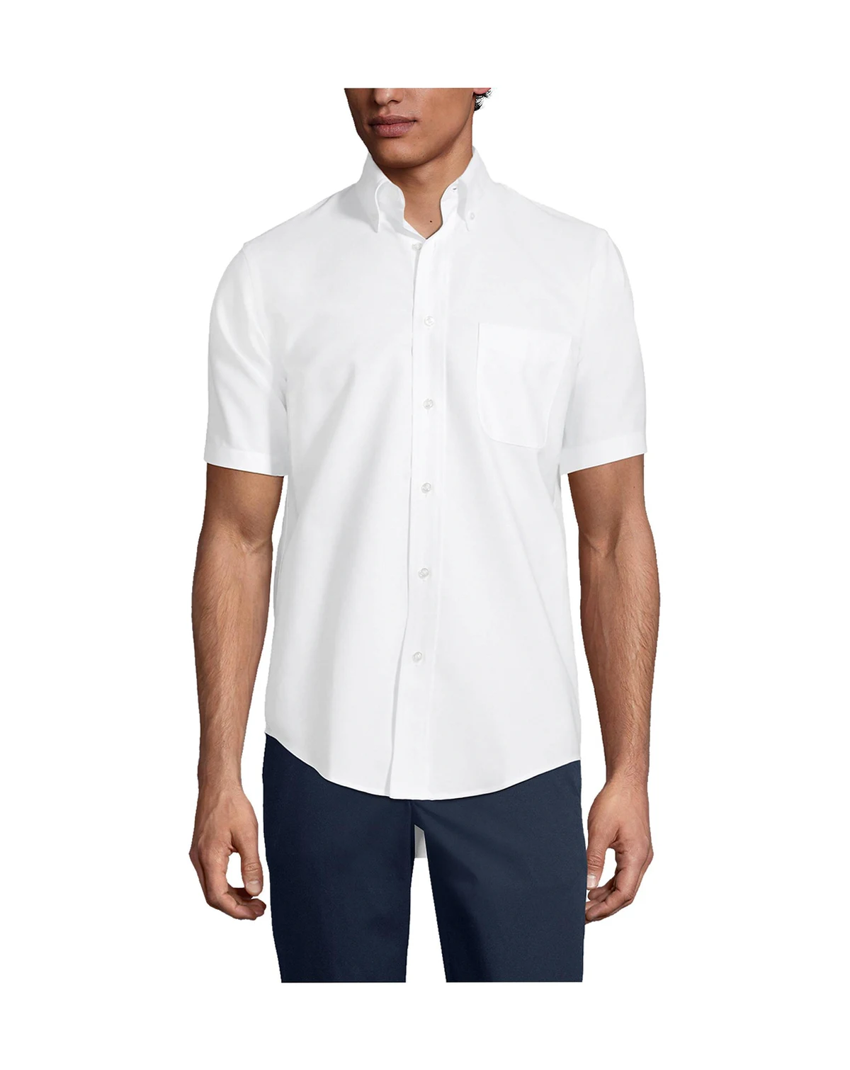 Men's Short Sleeve Oxford Dress Shirt