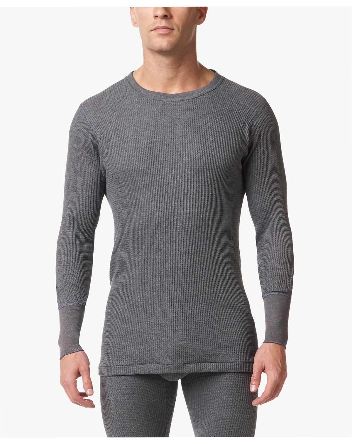 Men's Essentials Waffle Knit Thermal Long Sleeve Undershirt