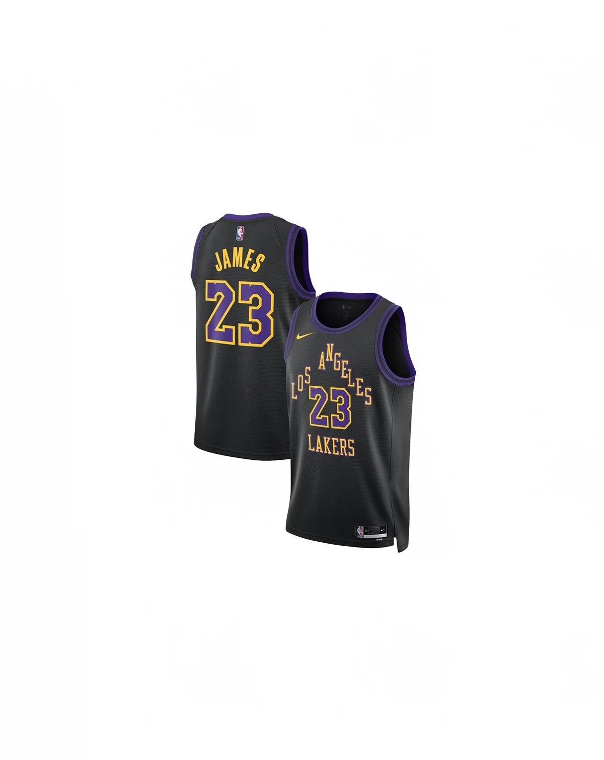 Men's and Women's LeBron James Black Los Angeles Lakers 2023/24 Swingman Jersey - City Edition
