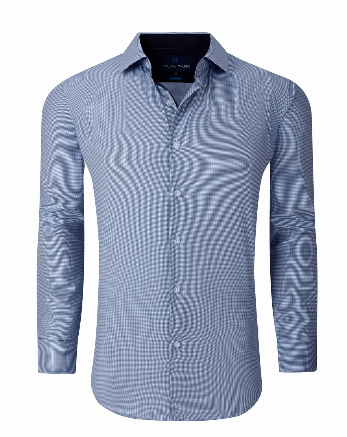 Men's Geometric Performance Stretch Button Down Dress Shirt