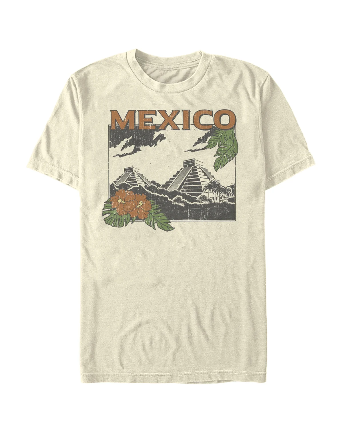 Men's Mexico Touristy Short Sleeve Crew T-shirt