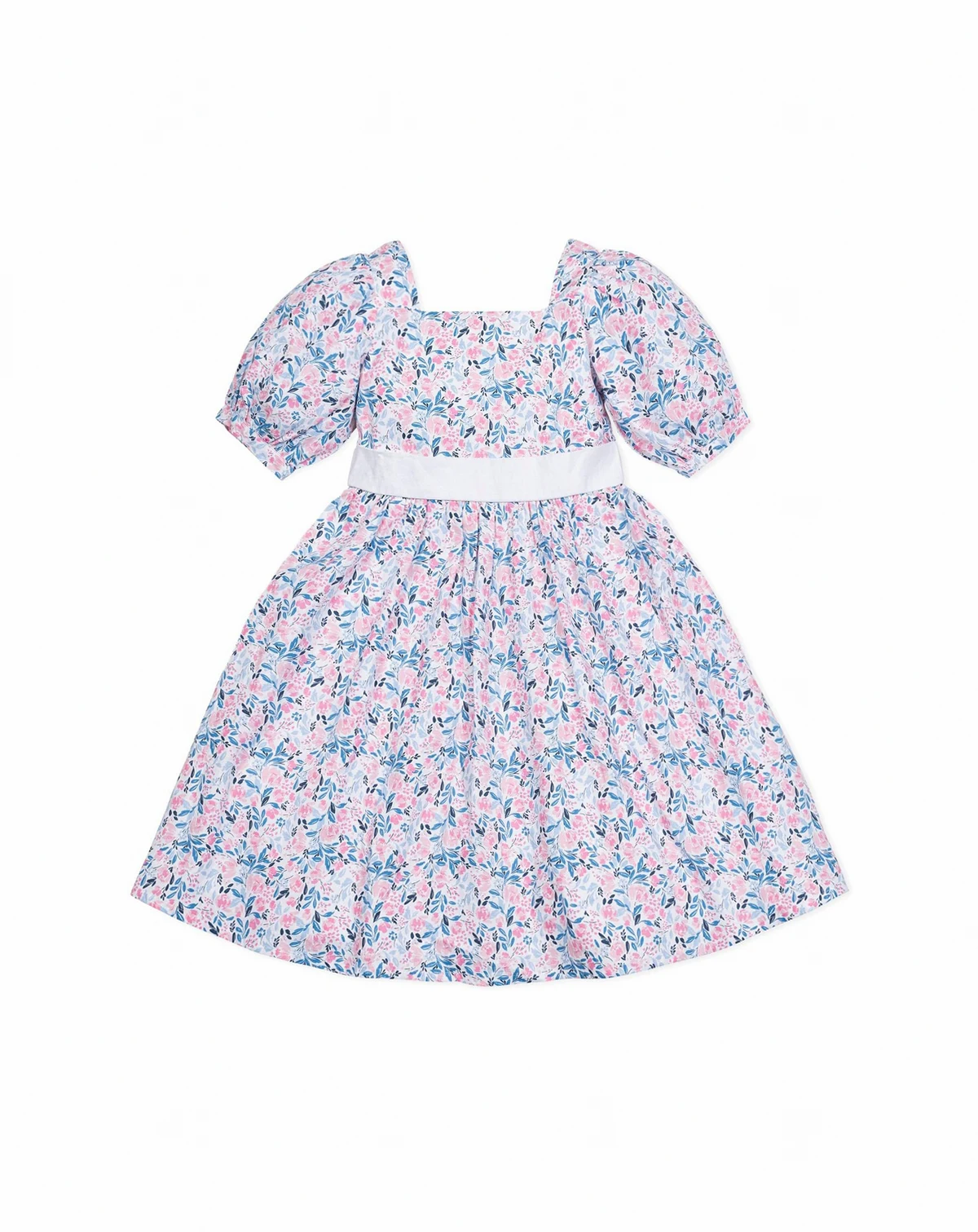 Girls' Short Sleeve Puff Sleeve Party Dress, Toddler