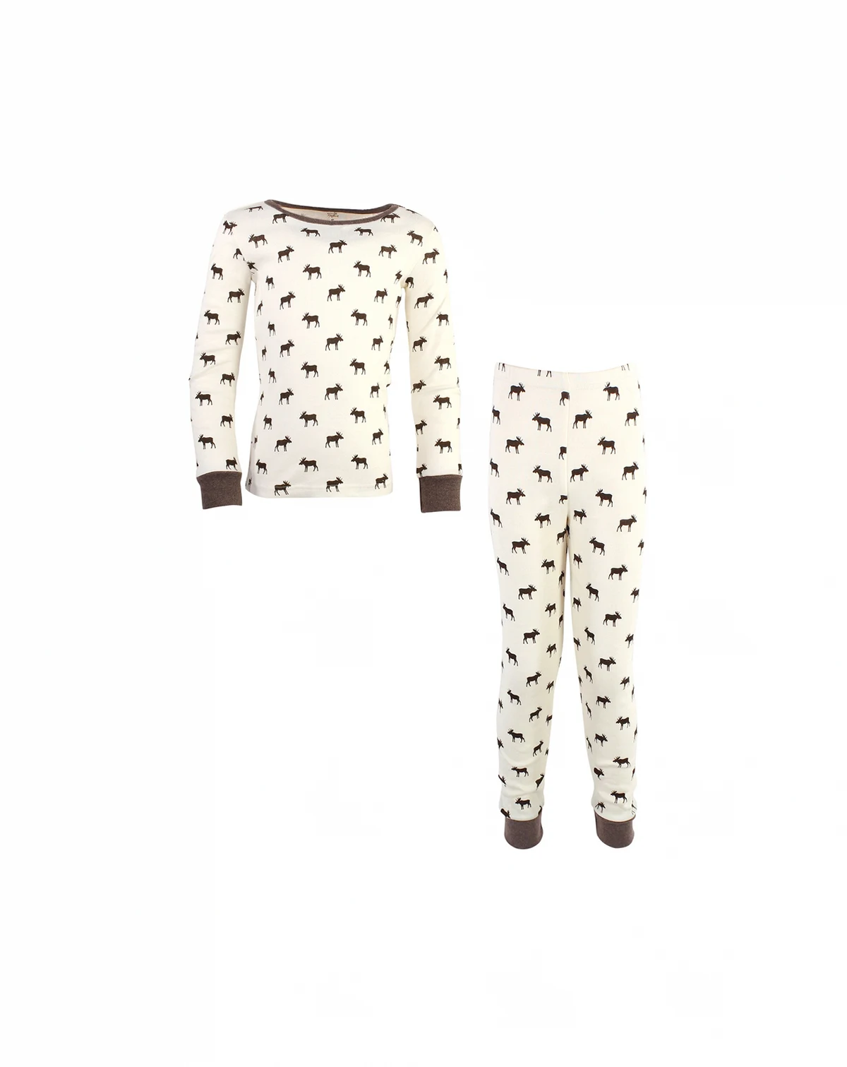 Natural Cotton Tight-Fit Pajama Set