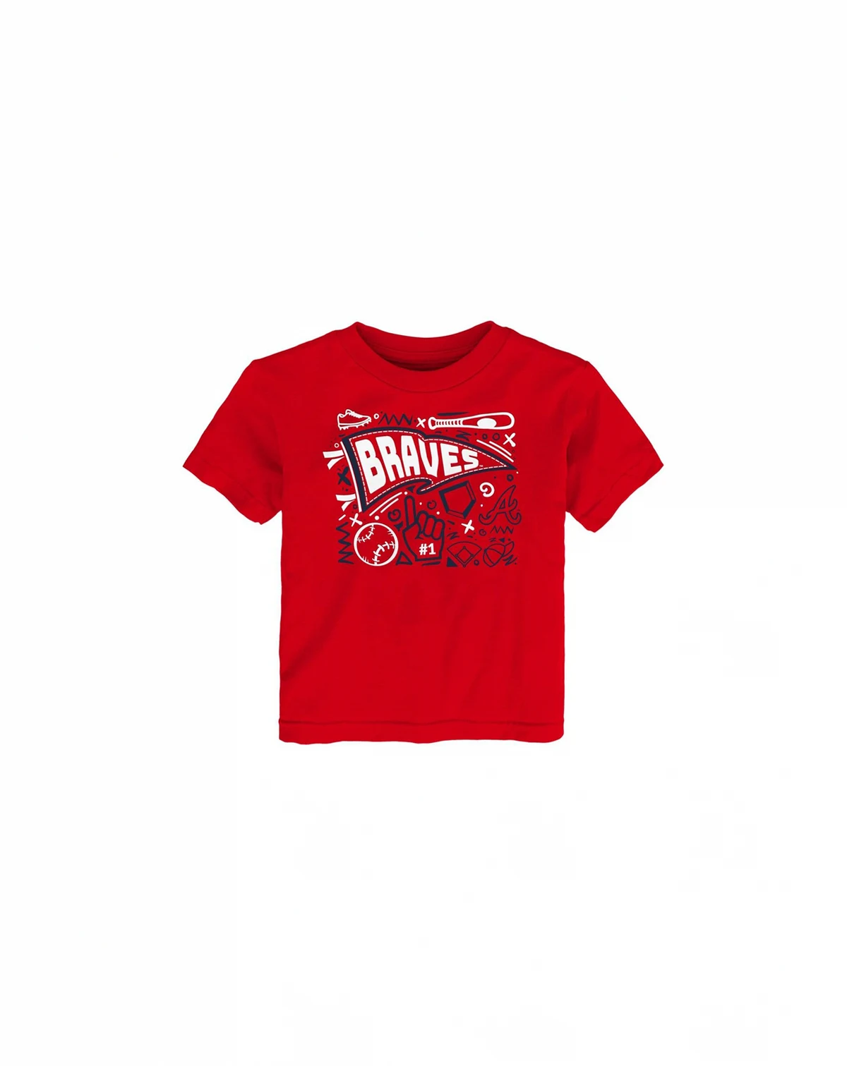 Toddler Red Atlanta Braves Ballpark Fun T-Shirt