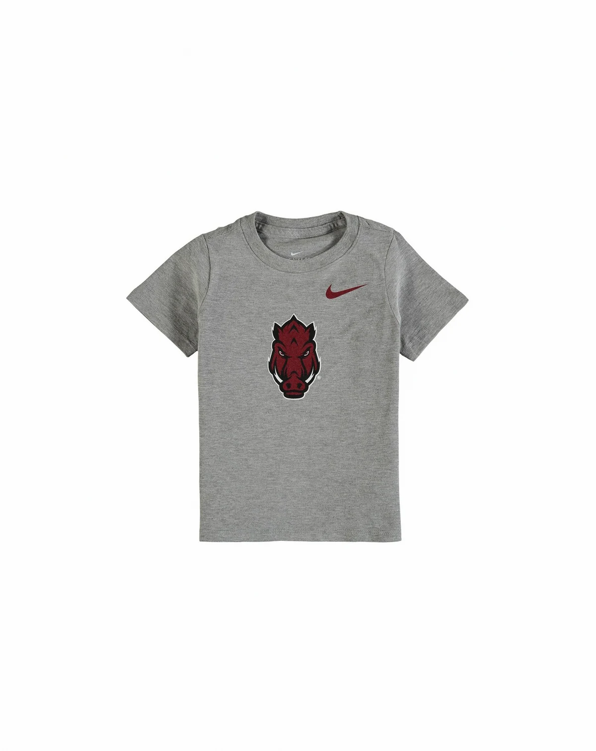 Boys and Girls Toddler Heathered Gray Arkansas Razorbacks Logo T-shirt