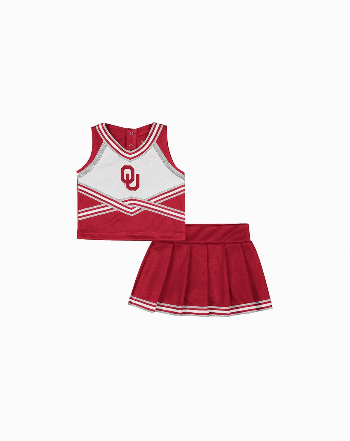 Girls Toddler 2-Piece Crimson Oklahoma Sooners Lollipop Park Cheer Set