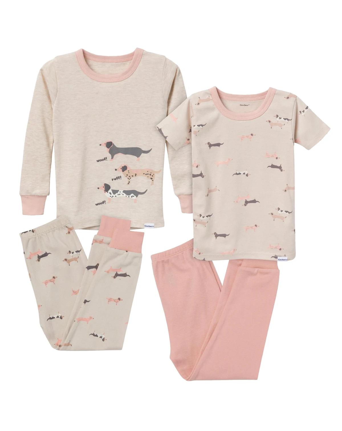 Toddler Boys Pajamas Set, 4 Piece, Safari
