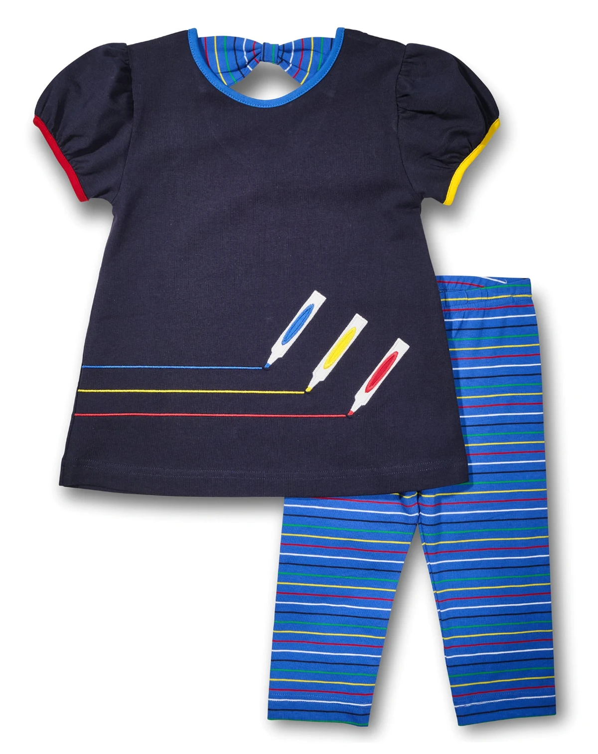Toddler Girls Knit Set With Markers