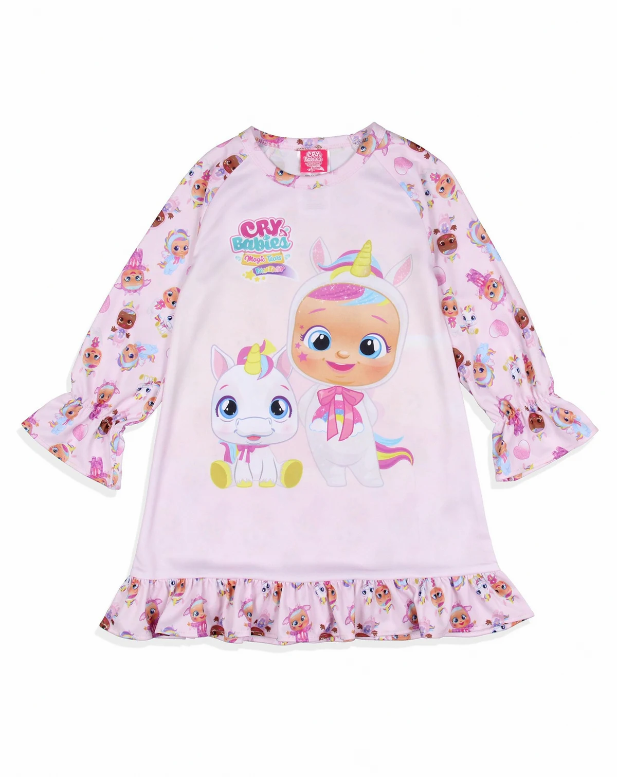 Toddler Girls Cry Magic Tears Show Unicorn Sleep Pajama Nightgown
