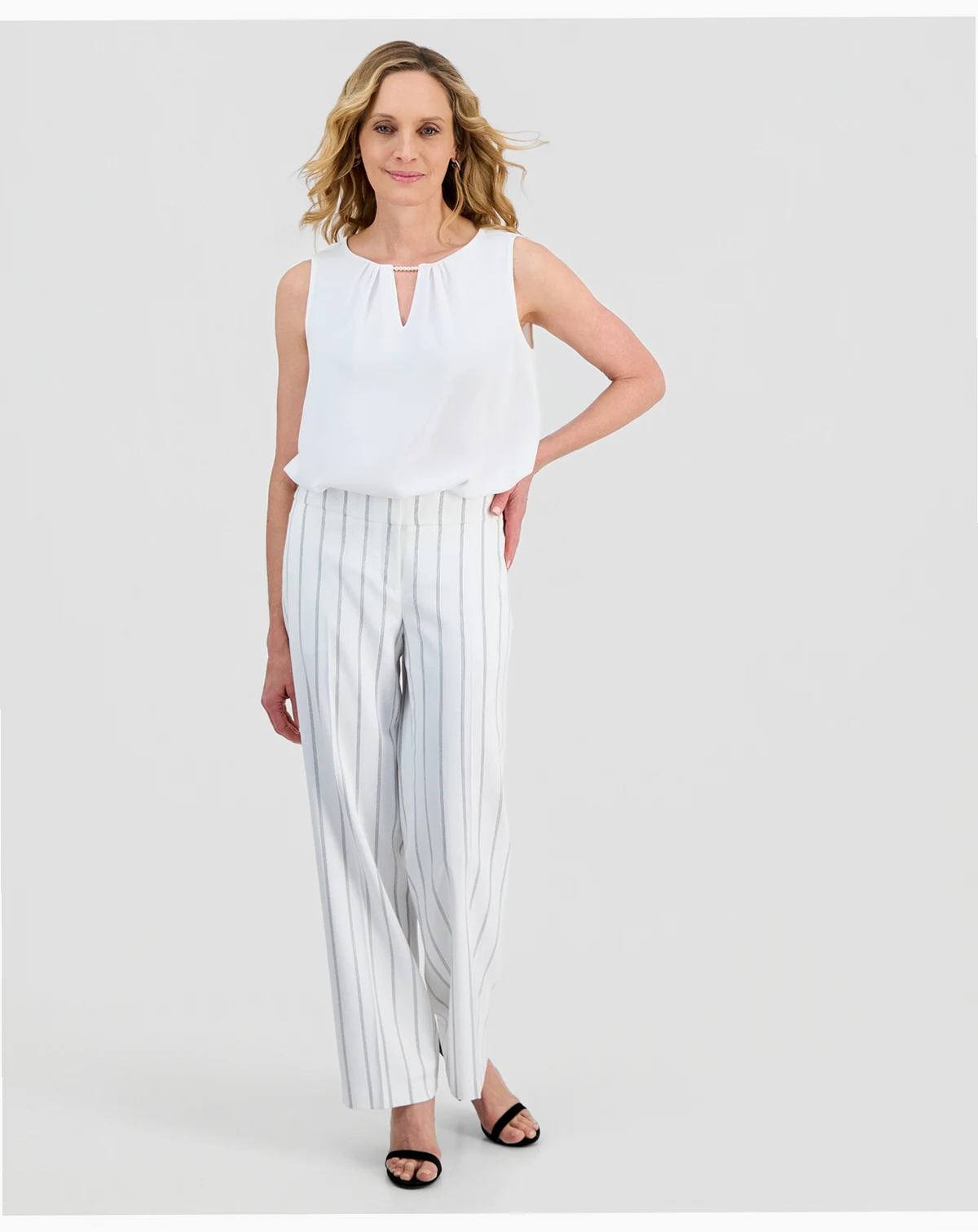Women's Ava Striped Wide-Leg Pants
