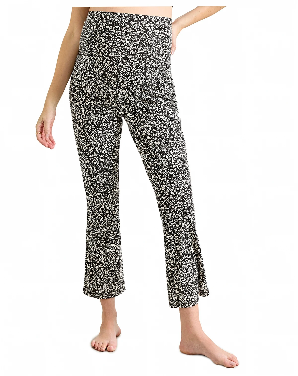 Maternity The Ultimate Over the Bump Crop Flare Legging