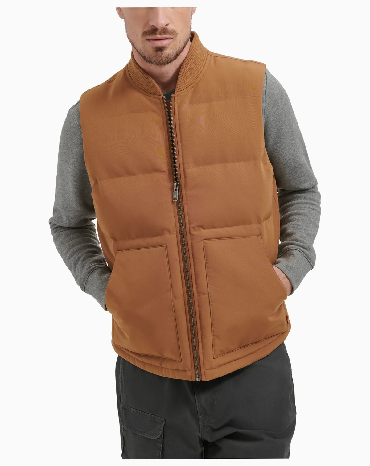 Men's Two Pocket Aviator Vest Jacket