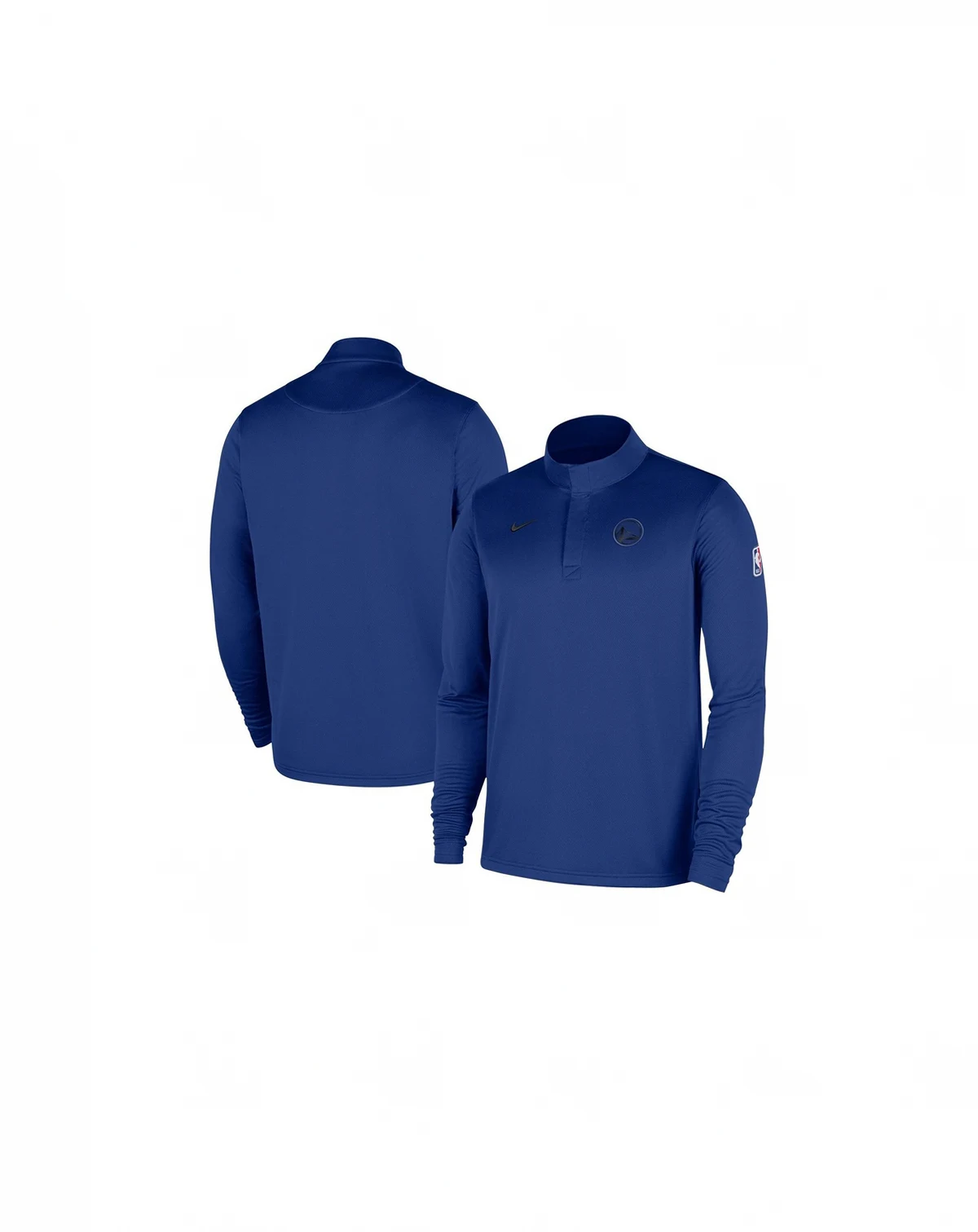 Men's Royal Golden State Warriors 2025/26 Authentic Coaches Quarter-Zip Pullover Jacket