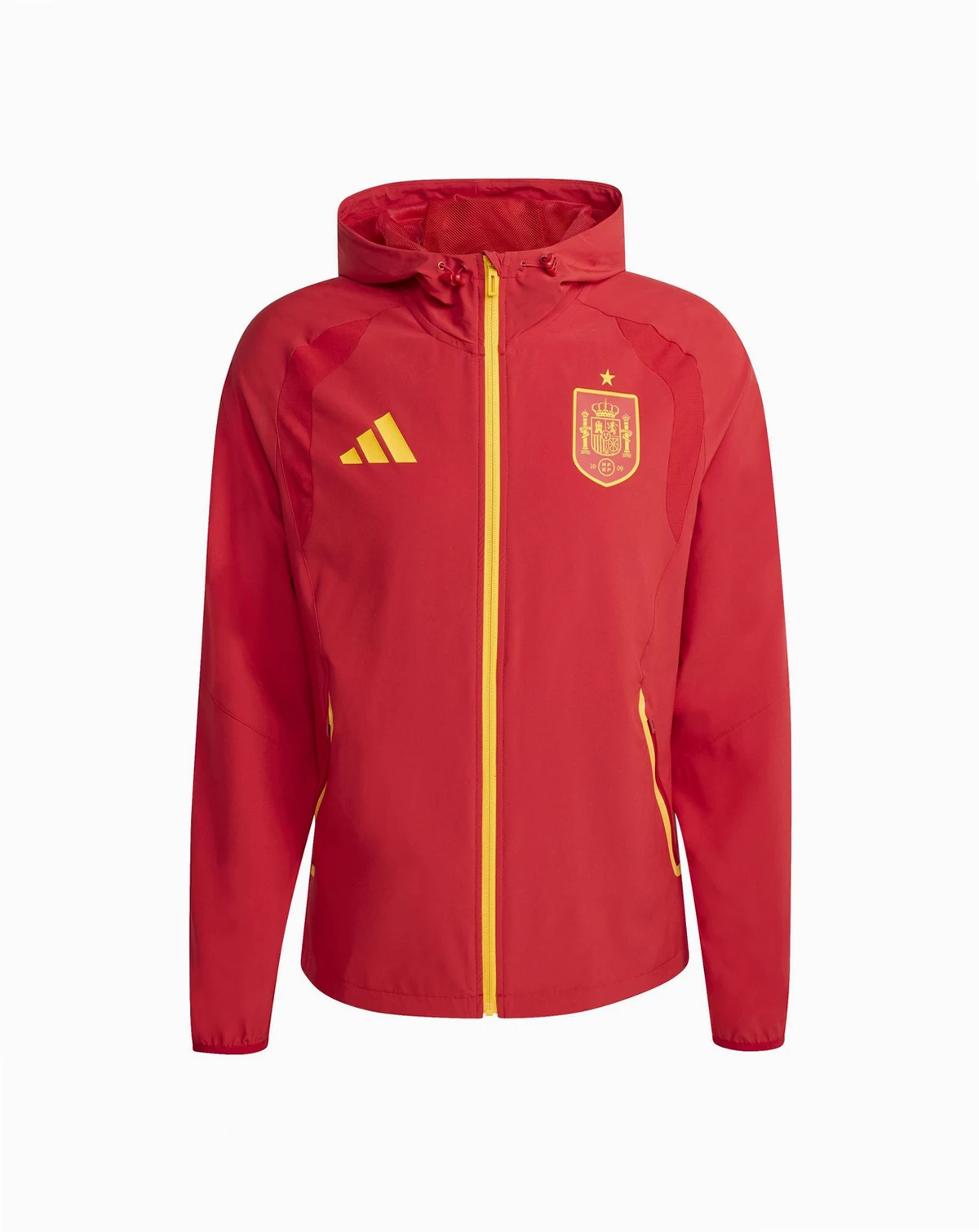 Men's Red Spain National Team 2026 World Cup Travel Windbreaker Jacket