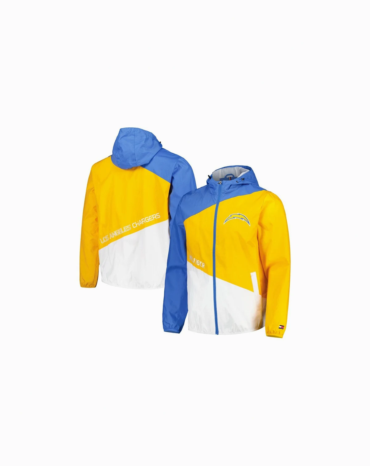 Men's Powder Blue, Gold Los Angeles Chargers Bill Full-Zip Jacket
