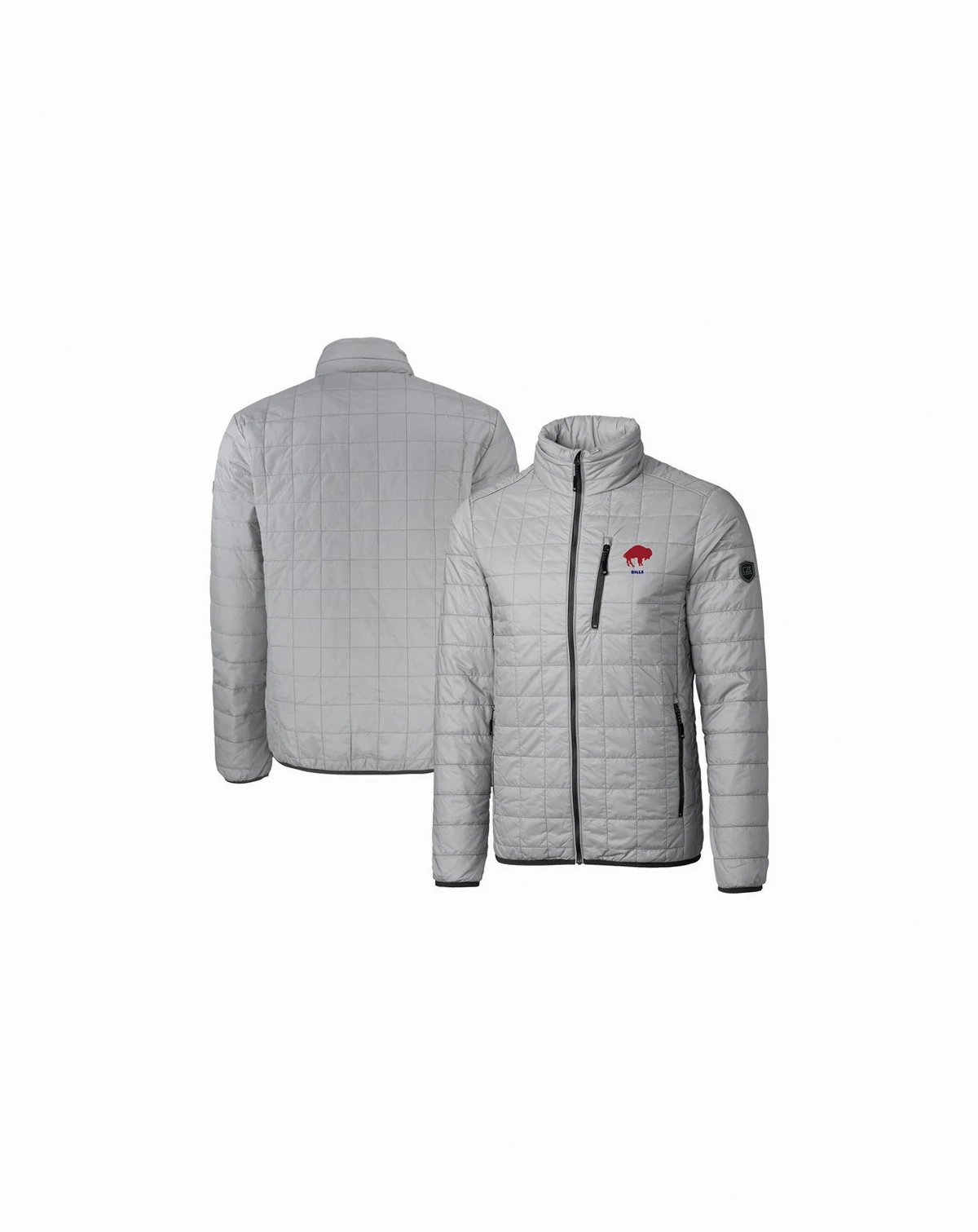 Men's Gray Buffalo Bills Big Tall Rainier PrimaLoft Eco Insulated Full-Zip Puffer Jacket