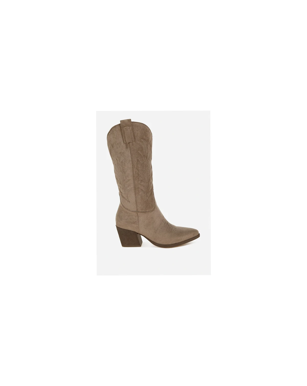 Womens Rancher Microfiber Long Cowboy Boots