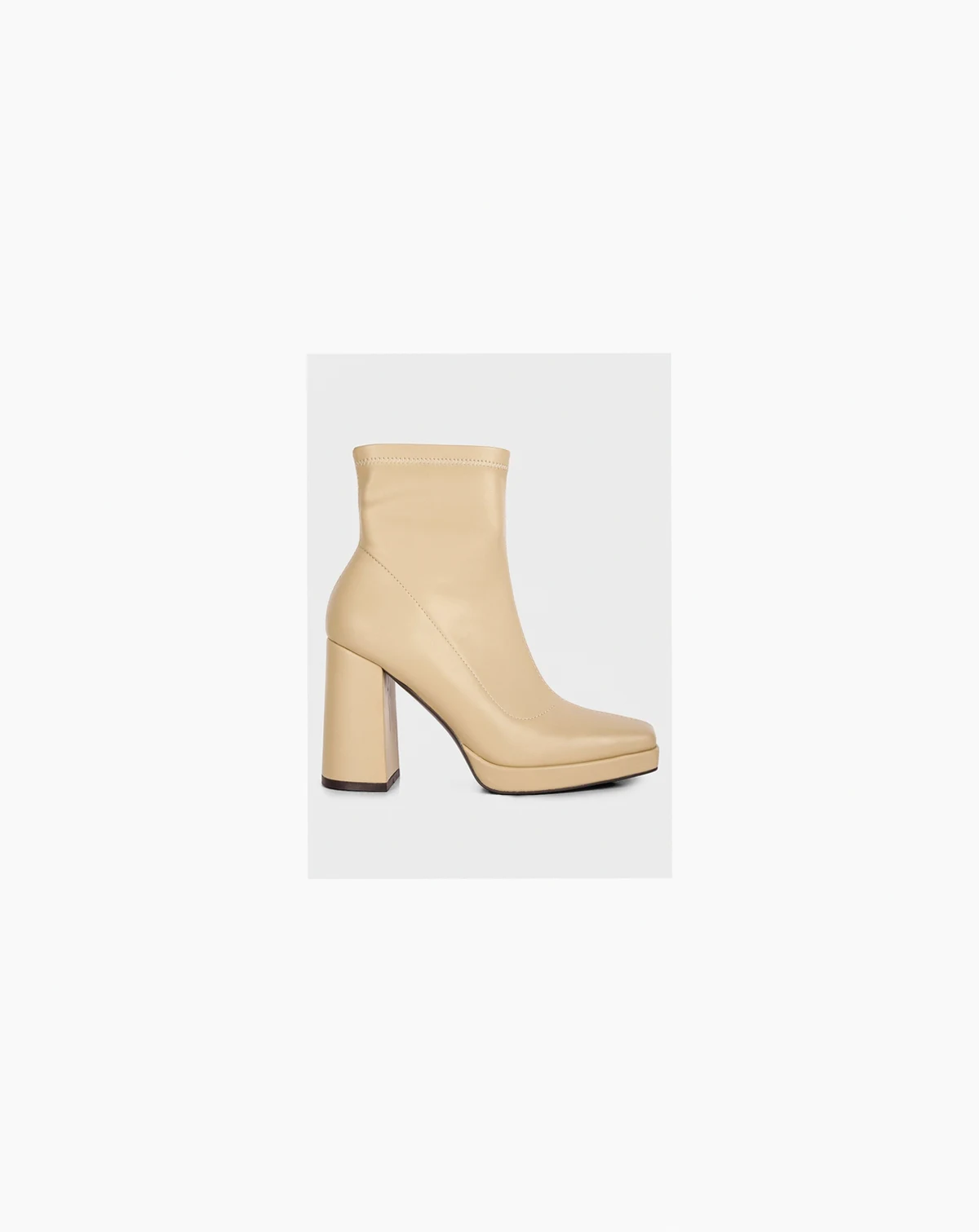 Womens Tintin Square Toe Ankle Heeled Boots