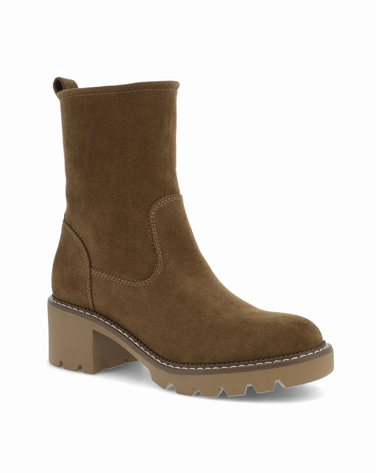 Women's Pallmer Stacked Heel Lug Sole Ankle Booties