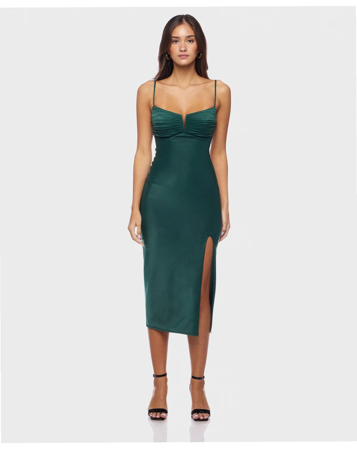 Juniors' V-Neck Strappy Dress