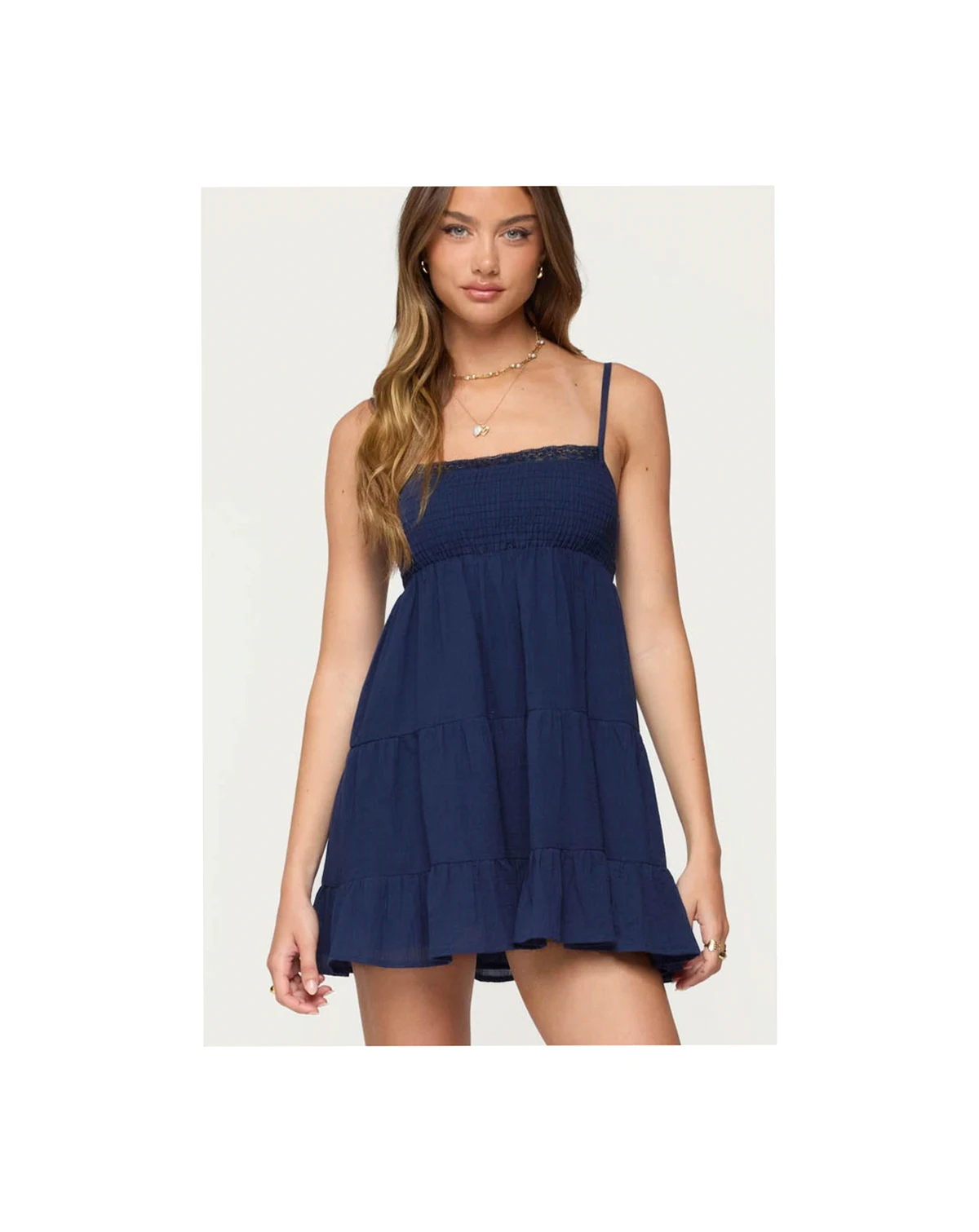 Women's Calley Scrunchy Tiered Mini Dress