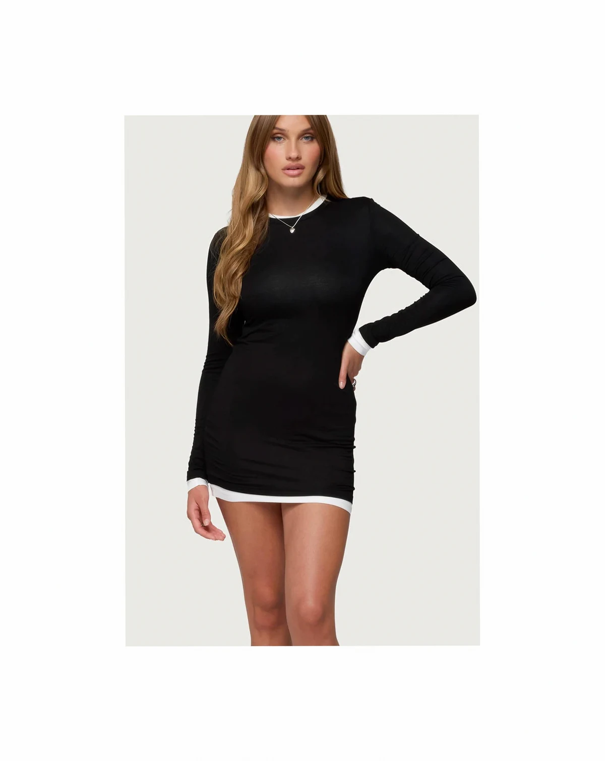 Women's Norah Contrast Layered Mini Dress