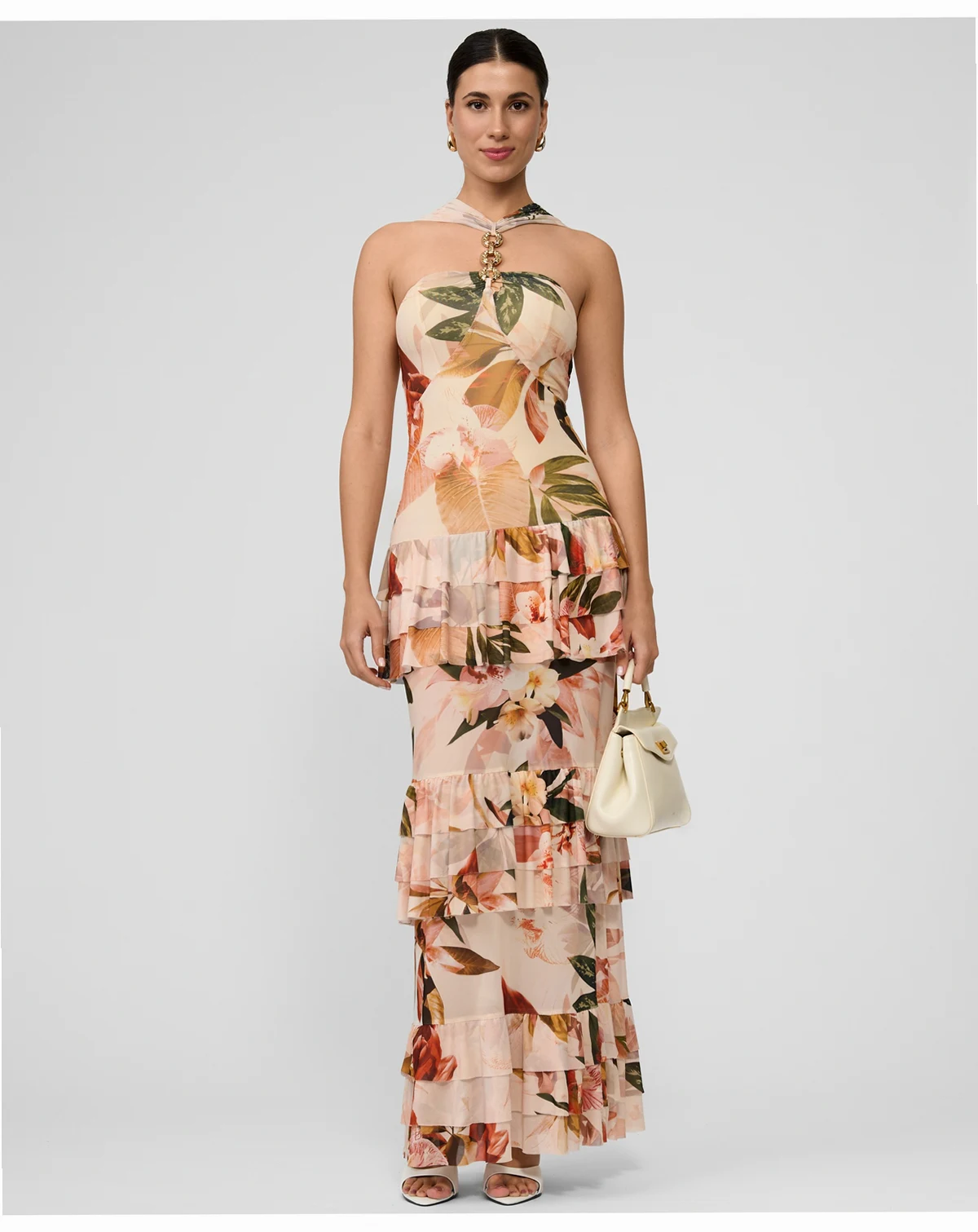 Women's Solana Printed Tiered Ruffle Dress
