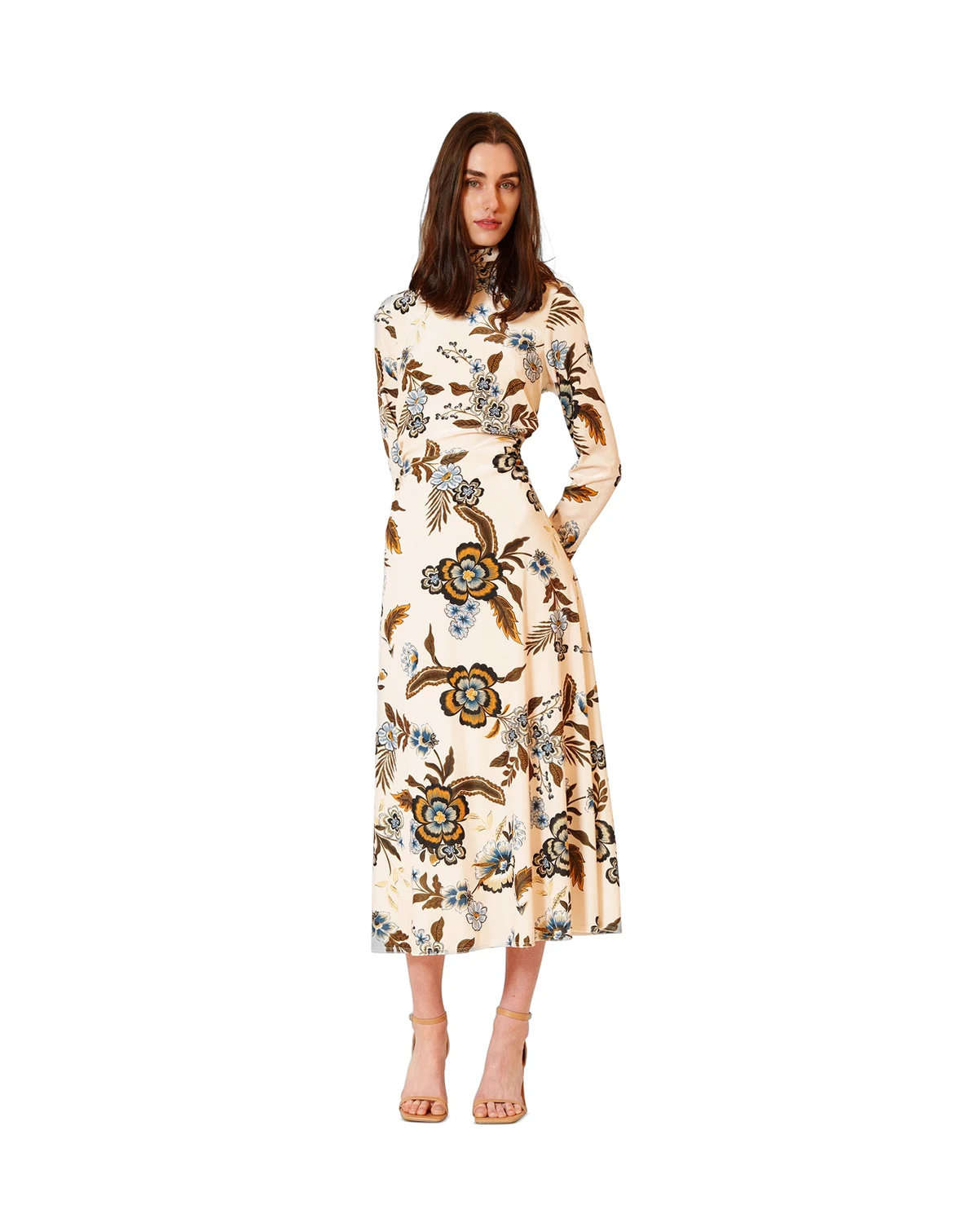 Women's Long-Sleeve Midi Dress