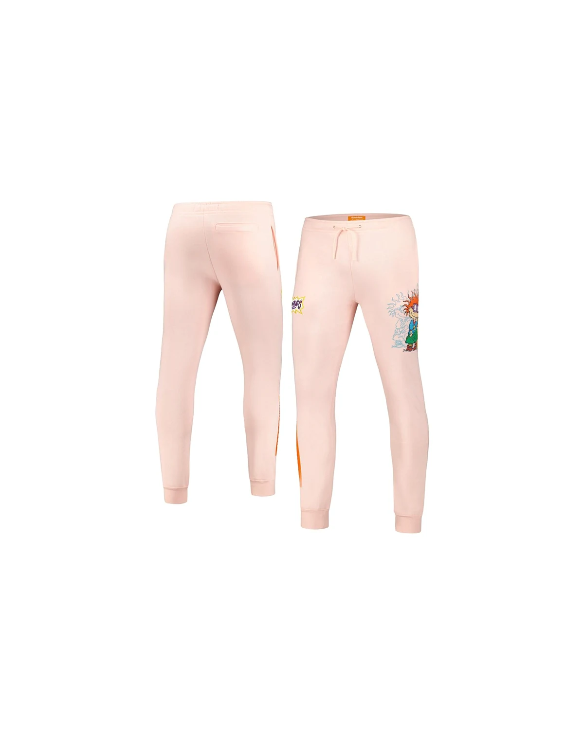 Men's Pink Rugrats Fleece Jogger Pants