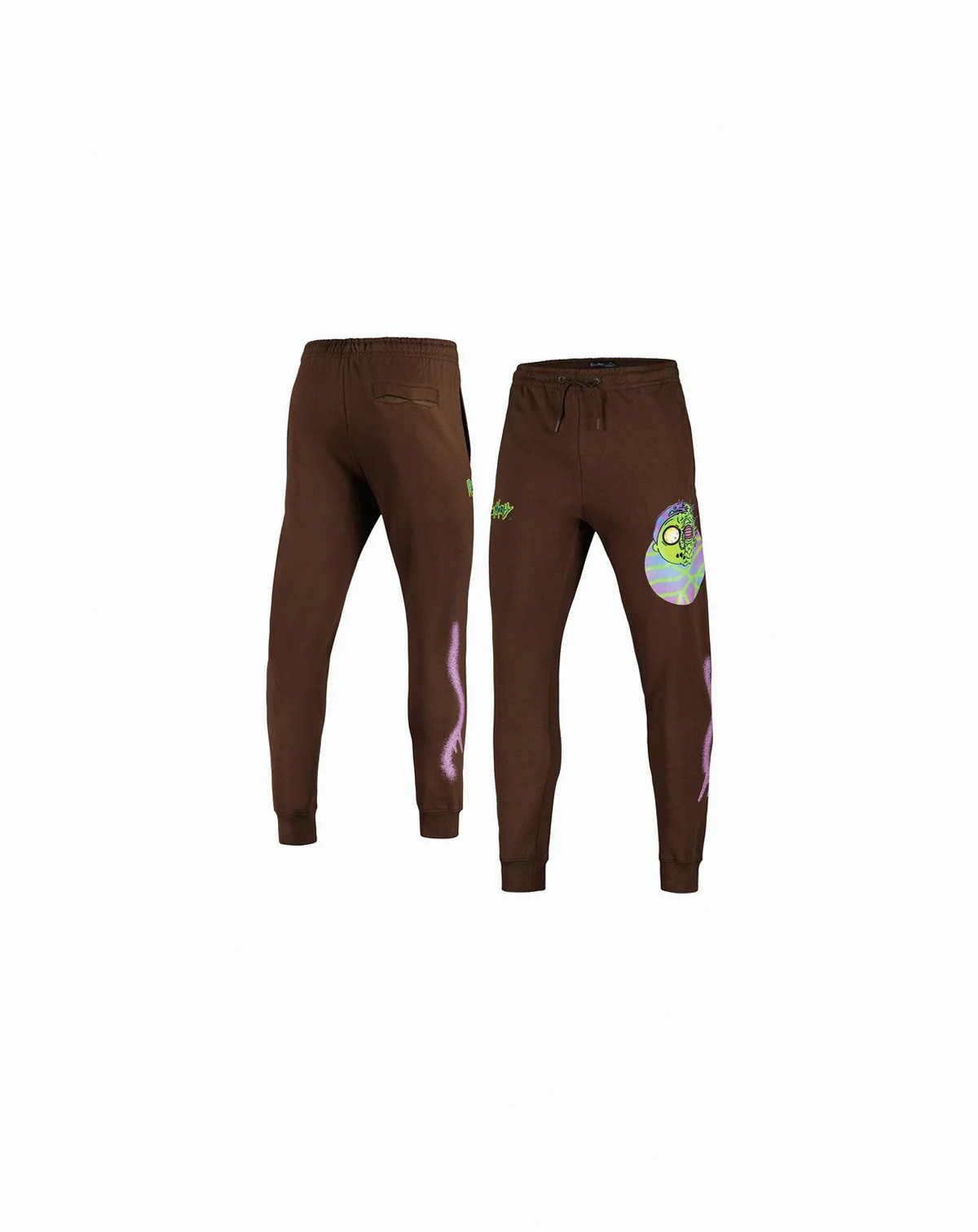 Men's Brown Rick And Morty Morty Jogger Pants