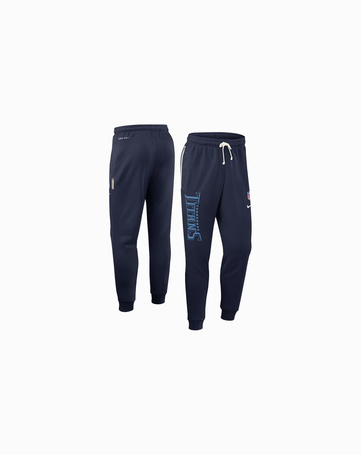 Men's Navy Tennessee Titans Sideline Ground Game Performance Taper Pants