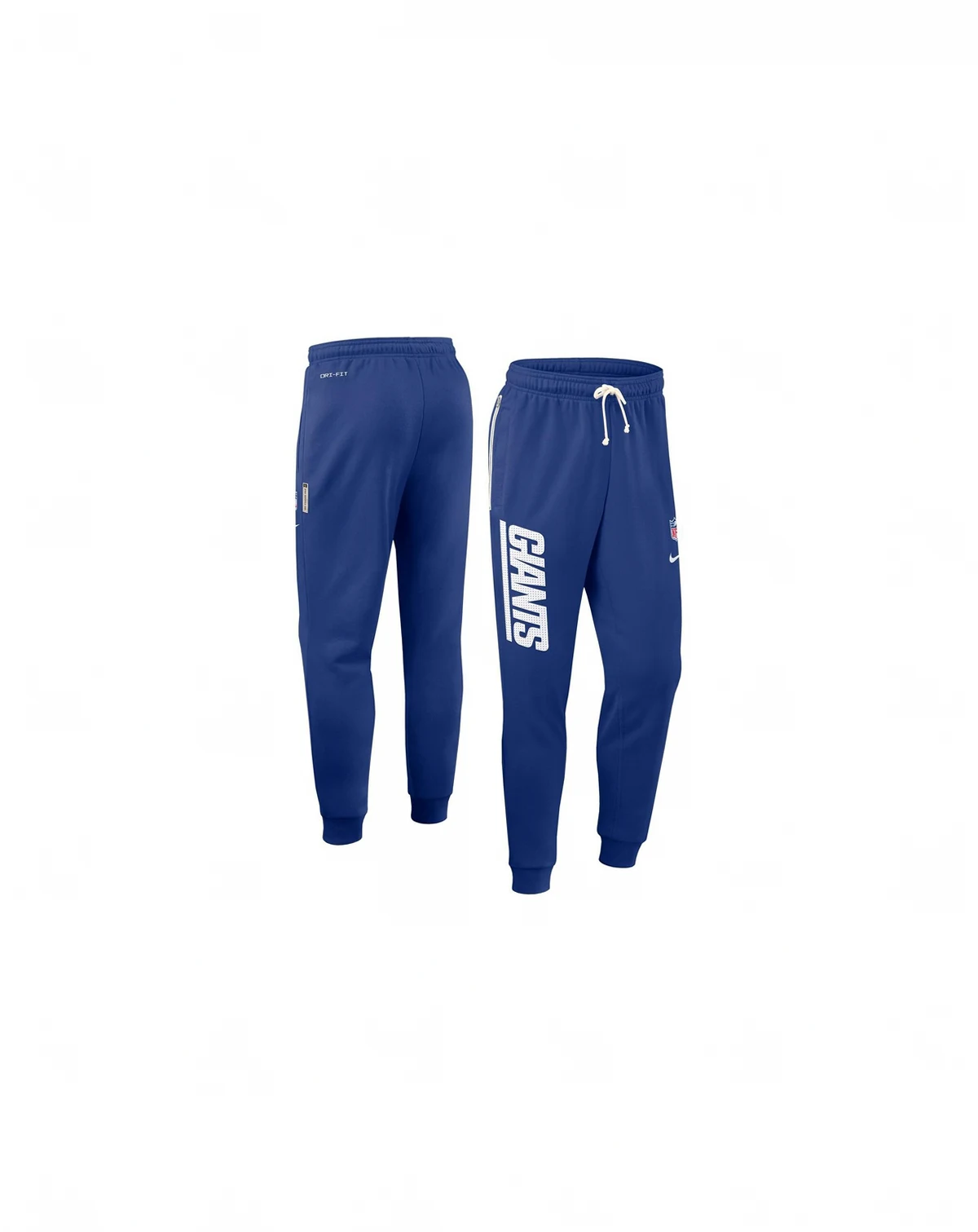 Men's Royal New York Giants Sideline Ground Game Performance Taper Pants