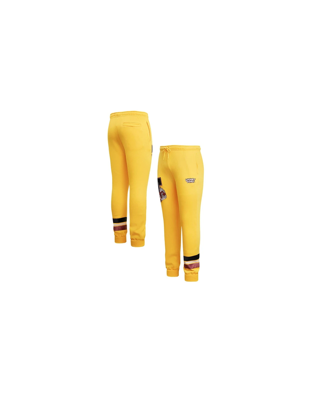 Men's Yellow Looney Tunes Taz Varsity Joggers