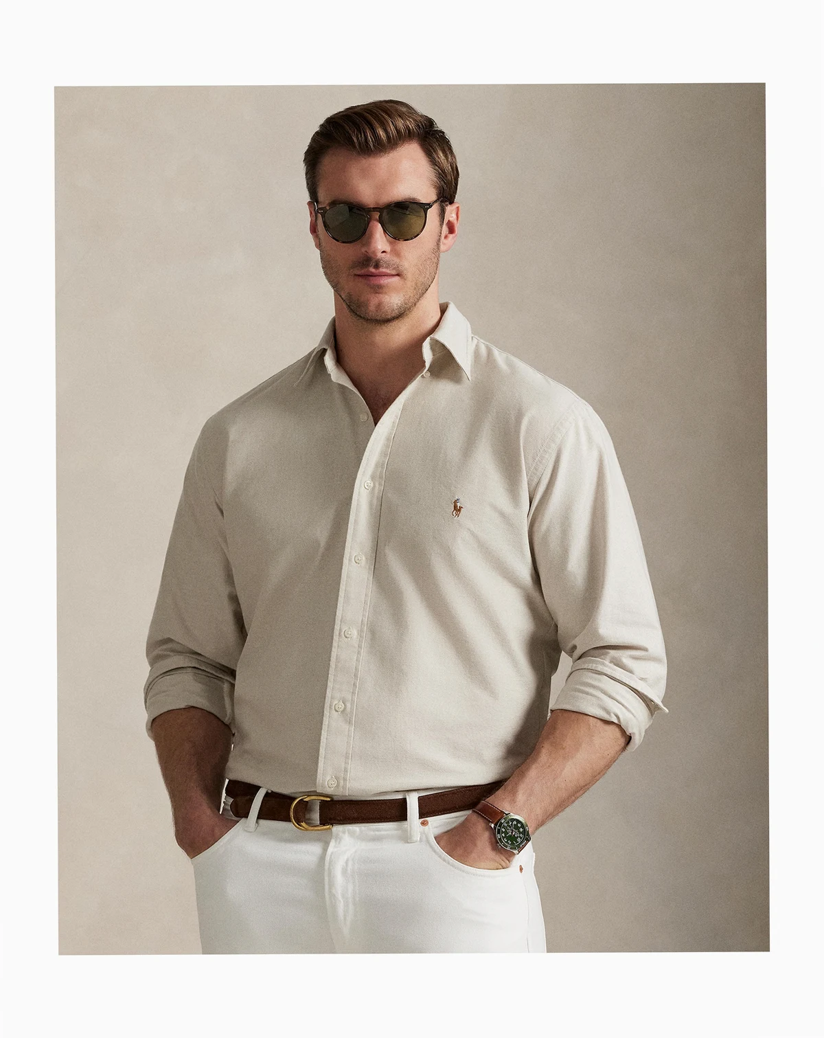 Men's Big & Tall Long-Sleeve Oxford Shirt