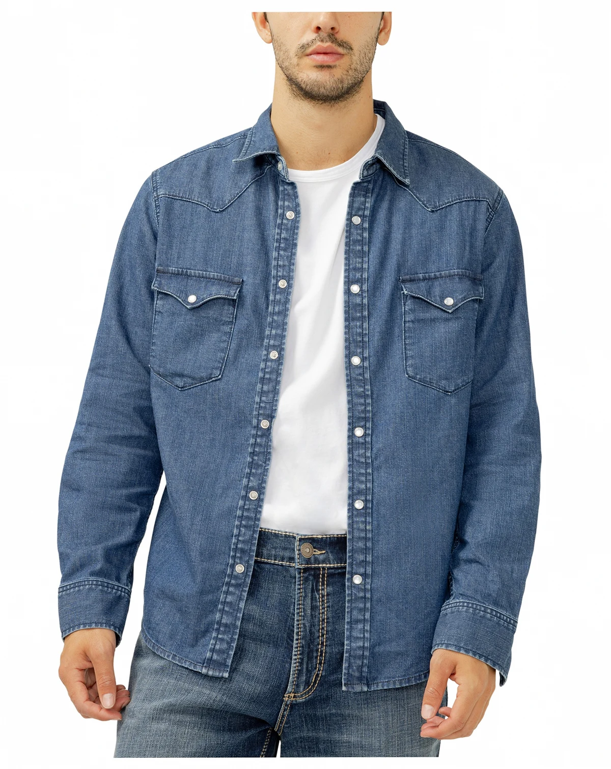 Men's Denim Western Shirt