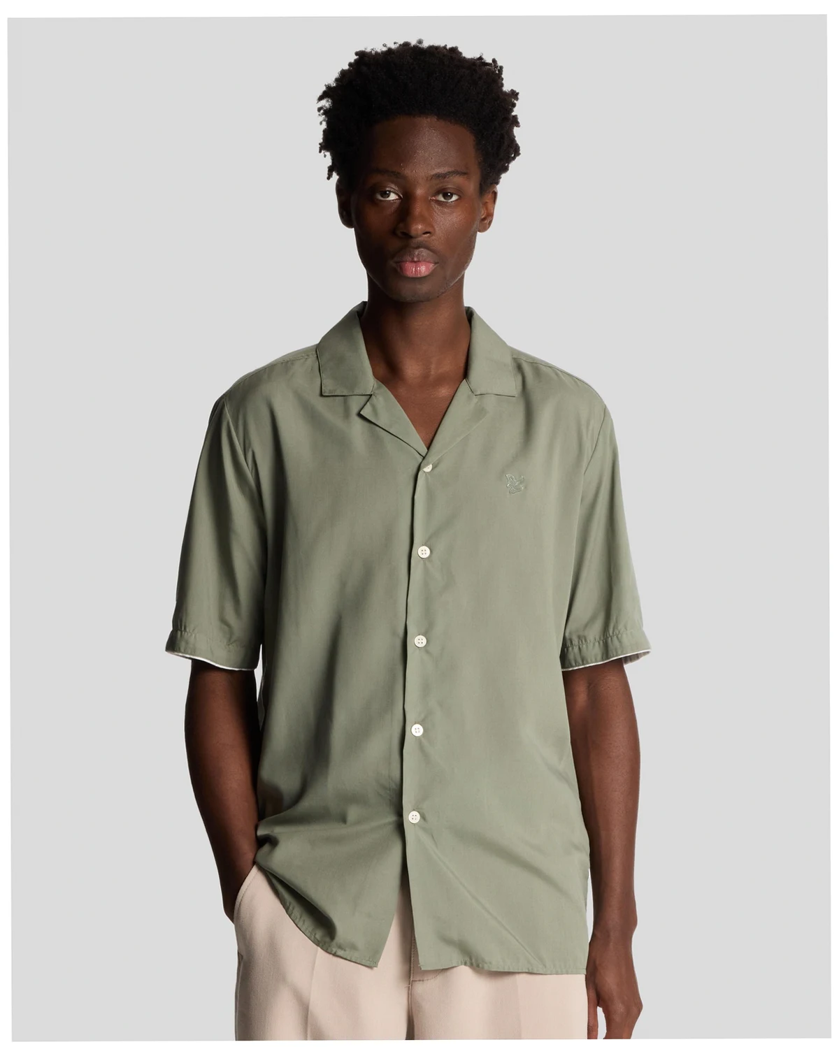 Men's Contrast Cuff Shirt