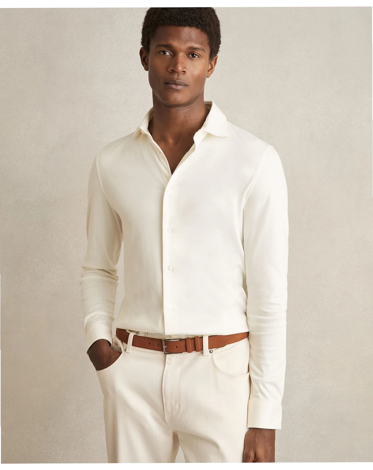 Men's Air-Water Cotton Button-Through Shirt