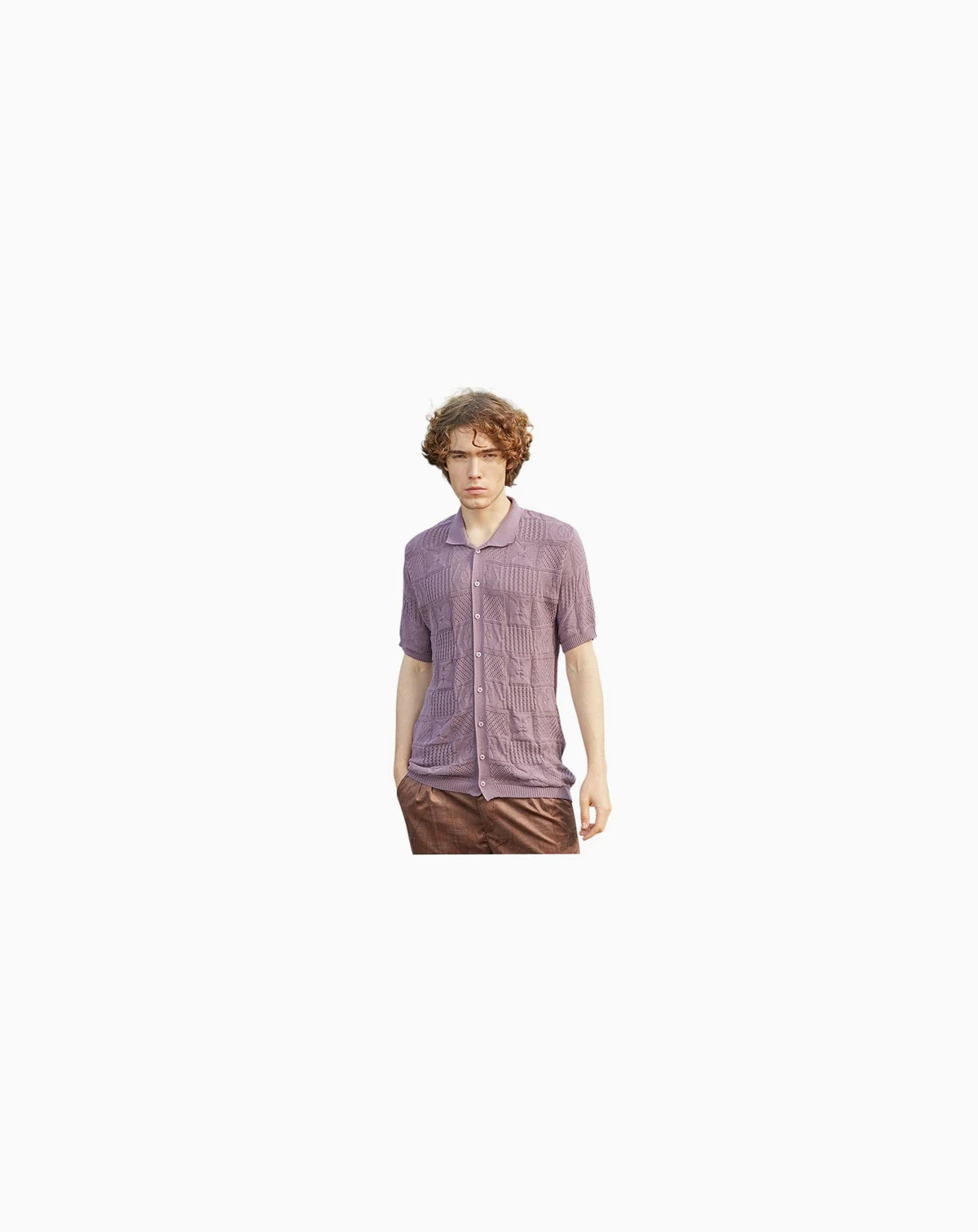 Patch-Knit Shirt