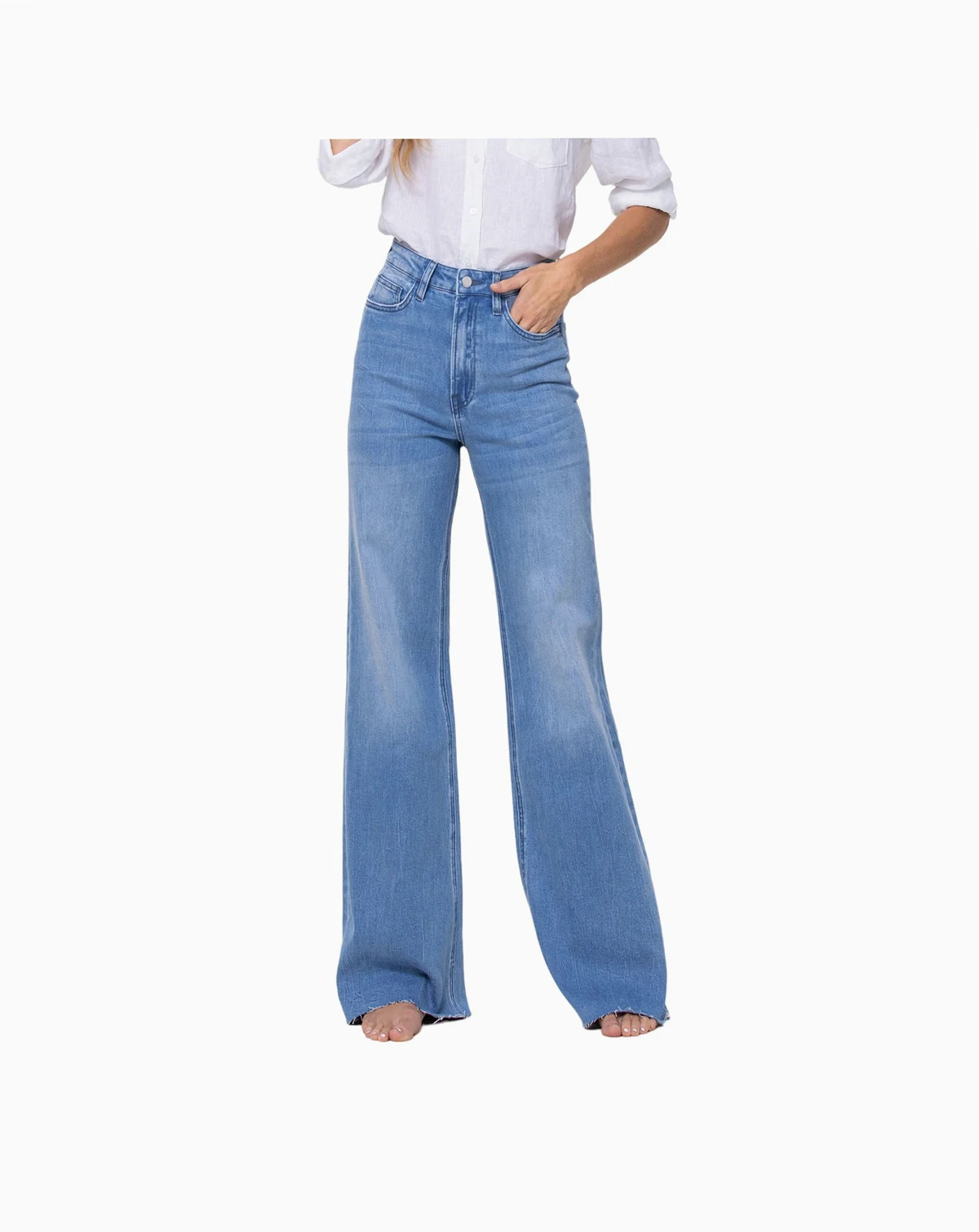Women's Super High Rise Wide Leg Jeans