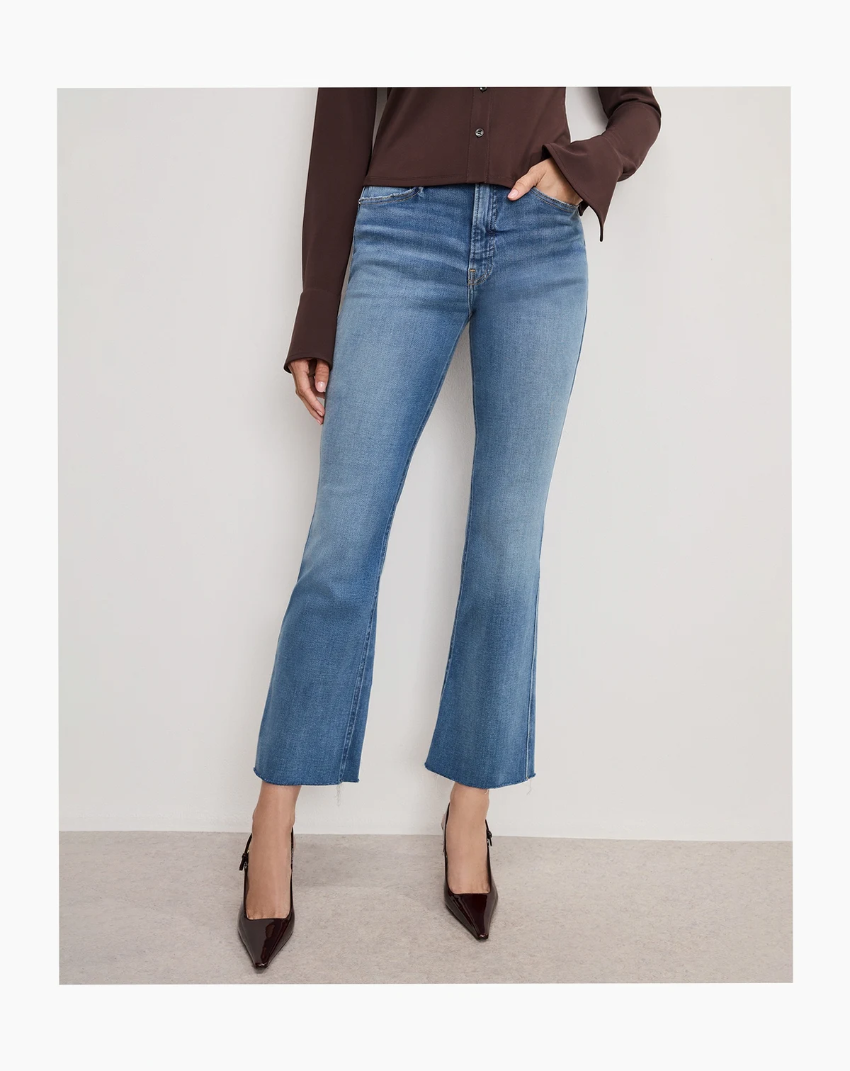 Women's Mini Flare High-Rise Jeans, Regular and Plus