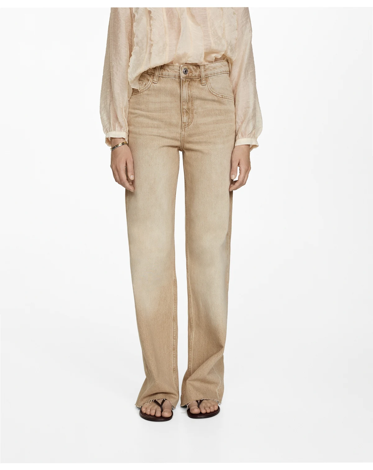 Women's Danila Medium-Rise Wide Leg Jeans