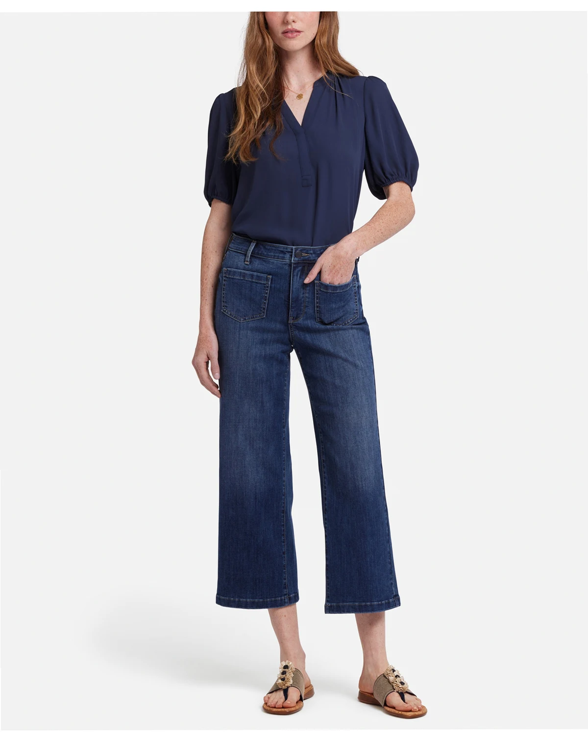 Women's Coco Relaxed Wide Leg Crop Jeans